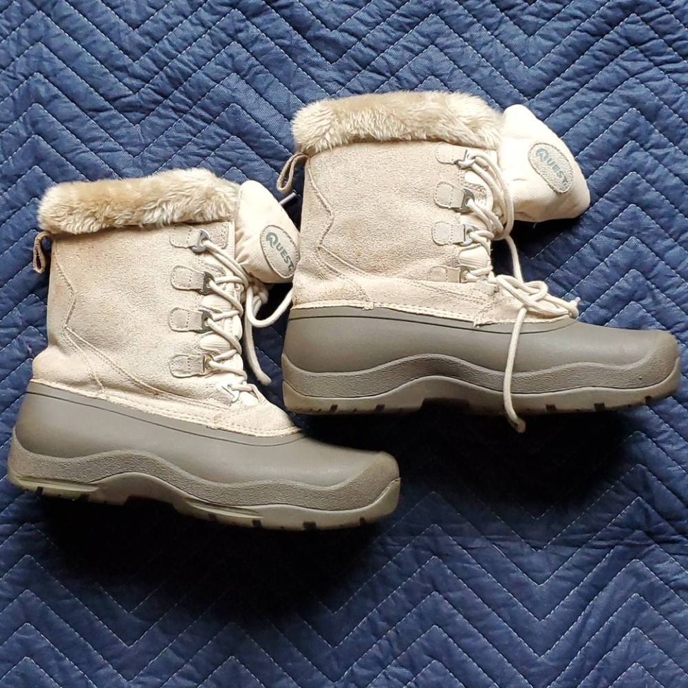 Leather snow weather proof boots